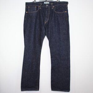 Simon Miller Mens 36 x 32 Selvedge Indigo Raw Relaxed Jeans G1375